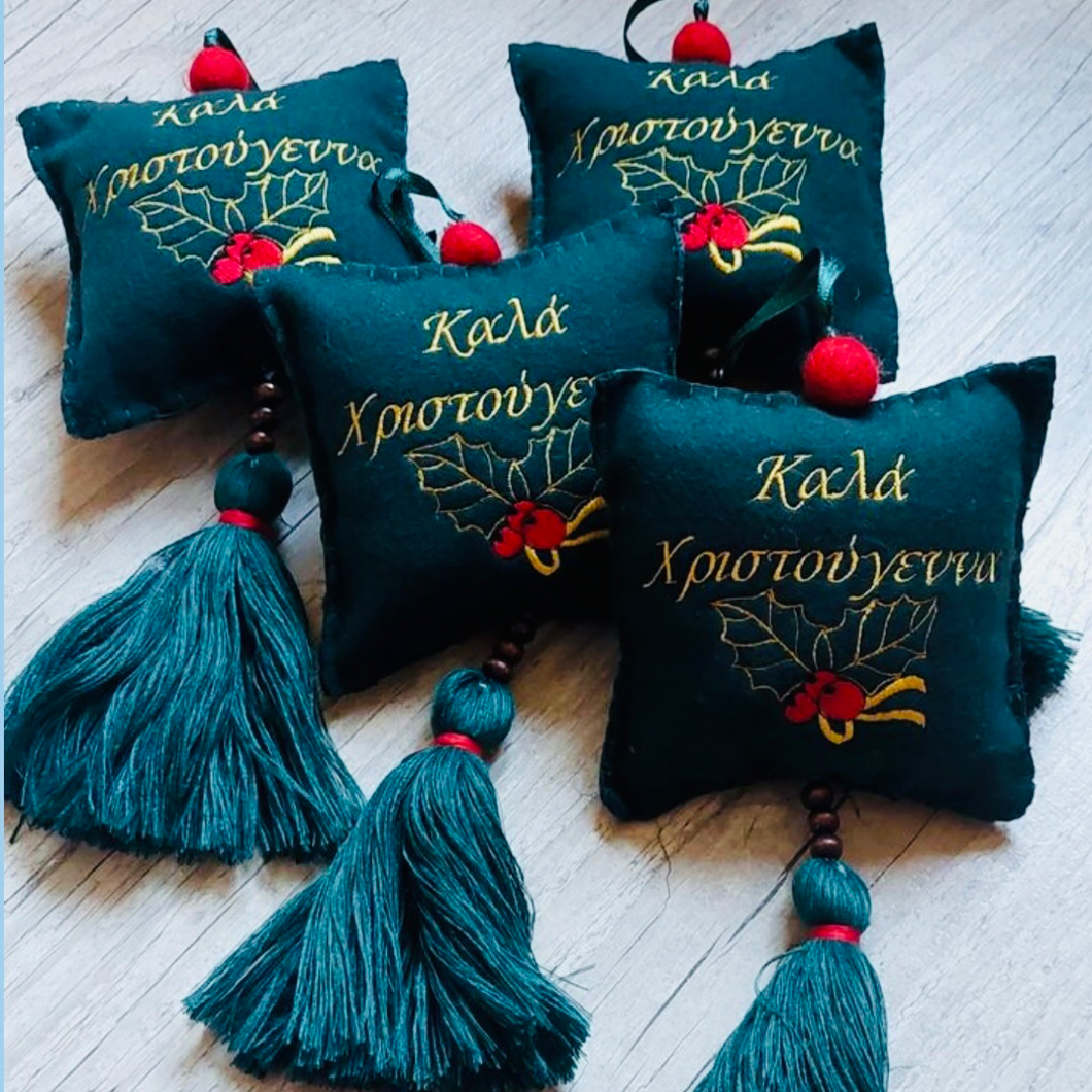 Kala Christougenna Hanging Pillow Ornament