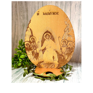 The Resurrection 24K Gold Wooden Icon