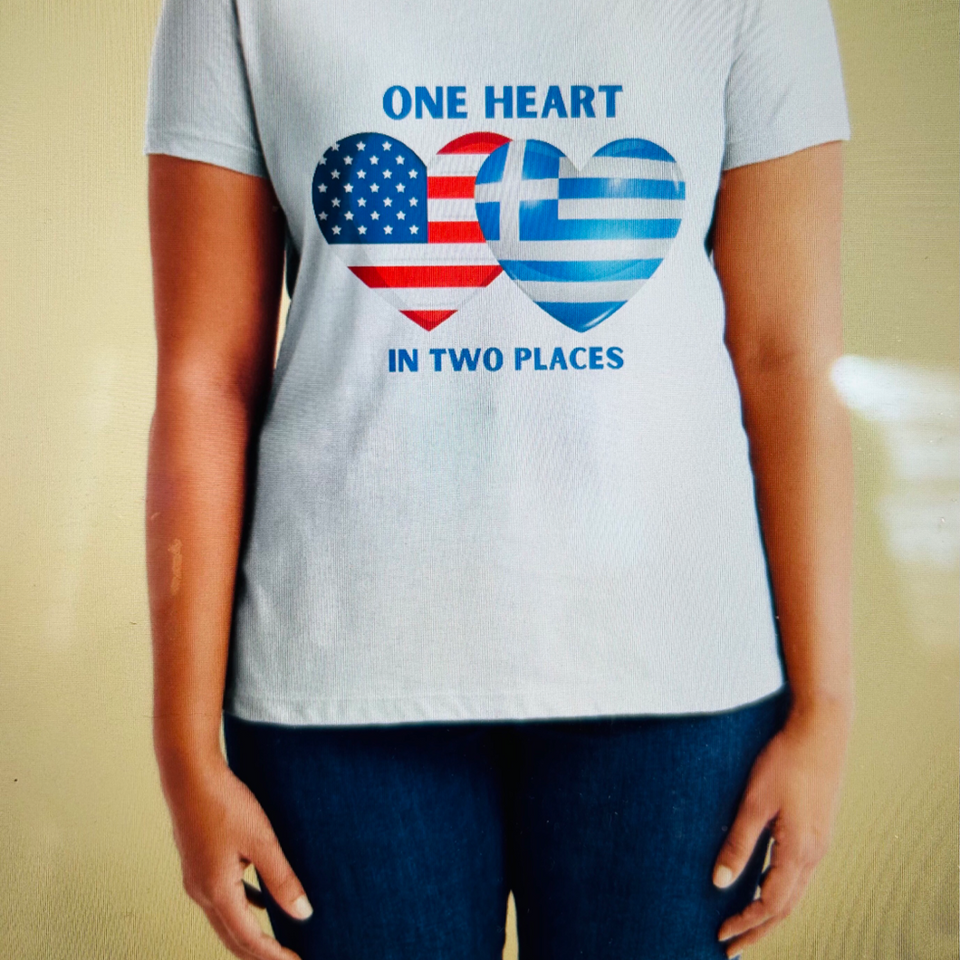 One Heart in Two Places T Shirt